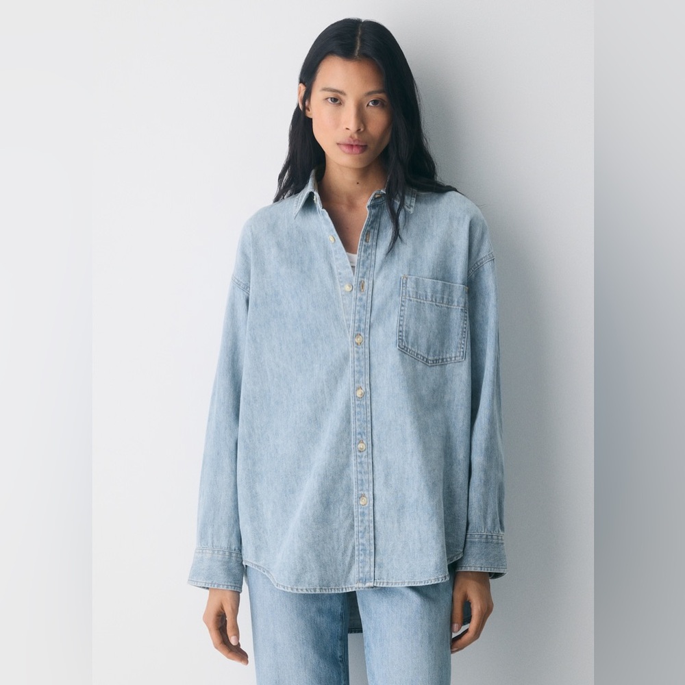 Denim Forum The '80s Comfy Denim Shirt, artizia size medium
